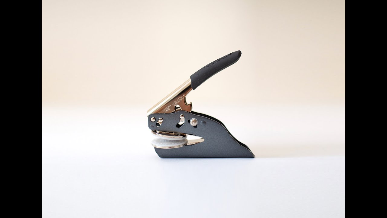 How to Install an Insert into a Shiny Pocket Handheld Embosser - YouTube