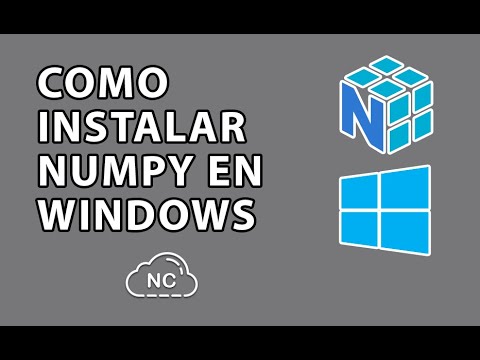 CÓMO INSTALAR NUMPY EN WINDOWS - YouTube