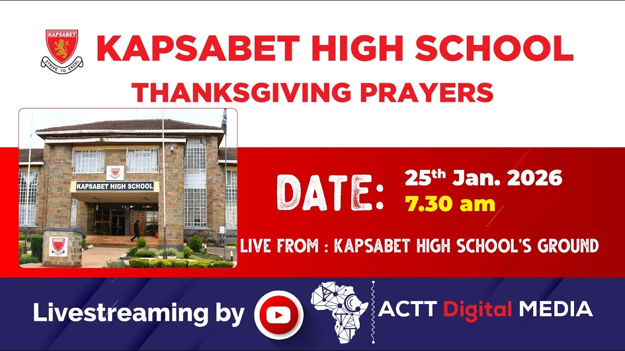 Kapsabet High School Thanksgiving prayers for 2025 KCSE Results. Subscribe to this channel now!