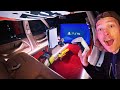 We built hidden ps5 gaming room in abandoned car