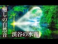 【癒しの自然音】眠りを誘う川の水音（睡眠用BGM・勉強用・作業用BGM・ASMR風サウンド•528Hz・イヤホン推奨）Japanese healing sound