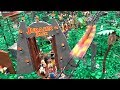 300,000 LEGO Pieces! Jurassic Park Roller Coaster Dino Amusement Park