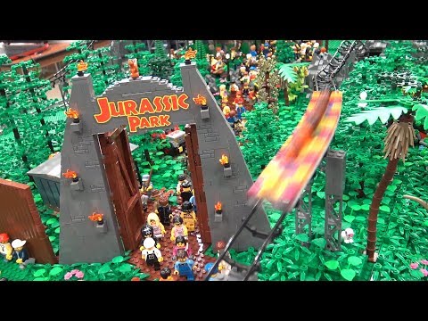 300,000 LEGO Pieces! JurAcademic Essayic Park Roller Coaster Dino AAcademyement Park