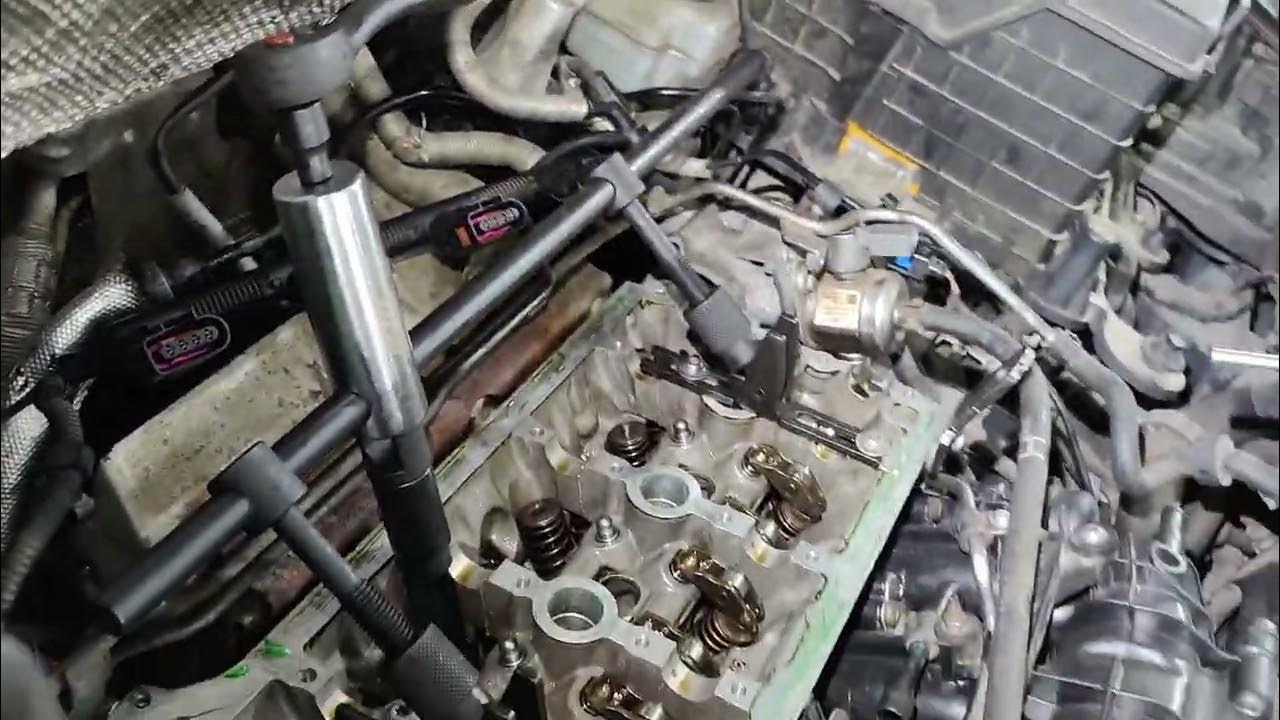 Как рассухарить клапана не снимая головки Сборка ГБЦ 6g72 24v SOHC в процессе кап.ремонта ДВС Mitsubishi Montero II (V20