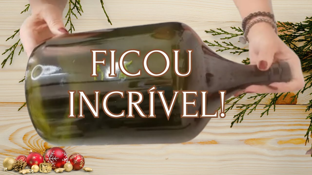 OLHA O QUE DA PRA FAZER COM GARRAFÃO DE VINHO!! 🎄 - YouTube