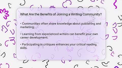 What Are the Benefits of Joining a Writing Community? - The Prose Path