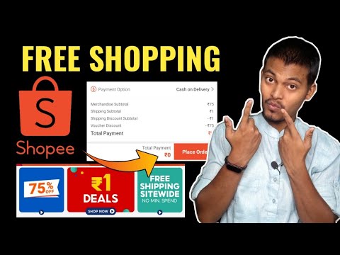 Free Shopping from Shopee 🔥 | 100% Off Vouchers & ₹1 Deals | #loot #freeshopping