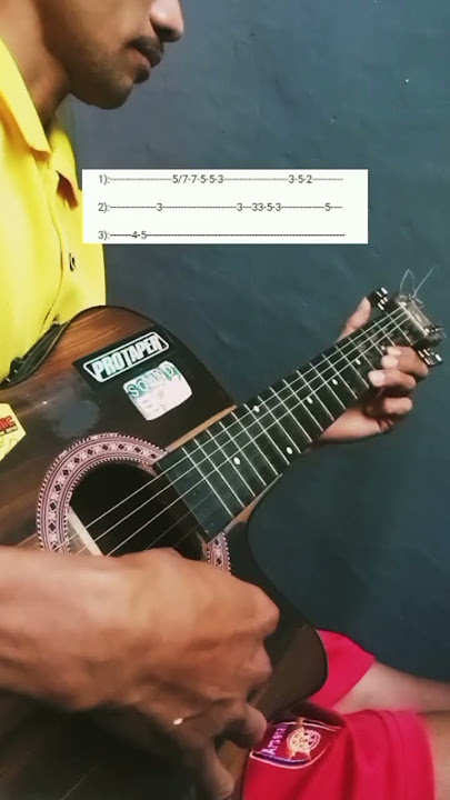 tutor tabs lagu nasional Indonesia raya #pemula #belajarakustik #guitarcover
