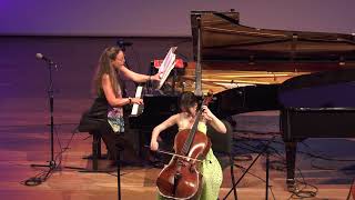 Schubert Arpeggione Sonata 1St Movementת Nahar Eliaz- Cello Orit Wolf- Piano. Live