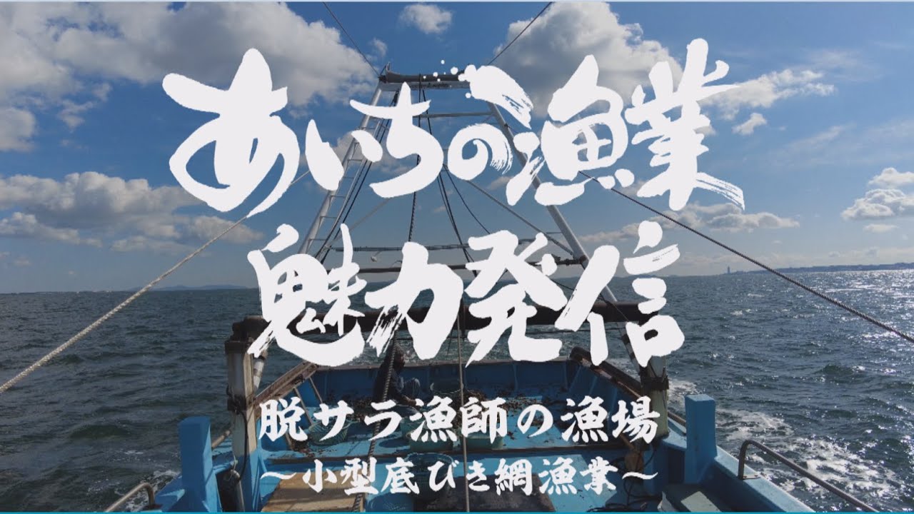 あいちの漁業魅力発信 脱サラ漁師の漁場～小型底びき網漁業～