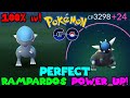 PERFECT IV RAMPARDOS MAX CP POWER UP IN POKEMON GO PERFECT CRANIDOS TO
RAMPARDOS