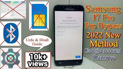 Samsung j7 pro J730GM J730G J730 J730F Frp bypass anroid 9 binary u12 u13 New Method 2022 Urdu hindi