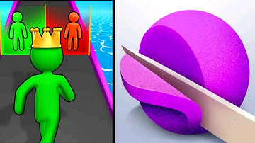 Satisfying Mobile Games 2023 - 4k - Pancake Run - Roof Rails - Pixel Rush - Potato Rush - Cube Surf