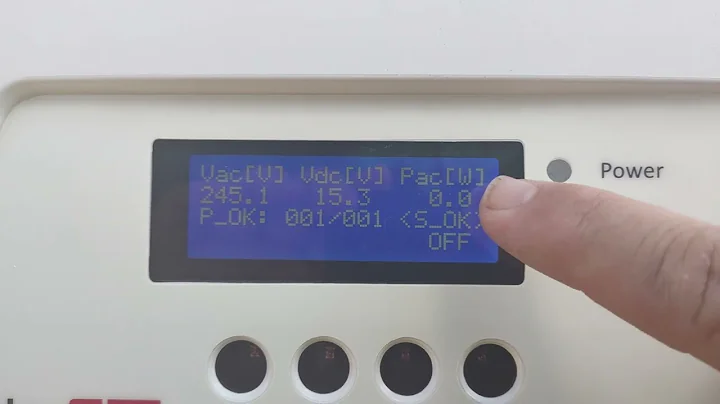 how to operate the screen version of a solaredge HD wave inverter
