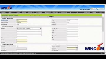 WINCOM ERP - Supplier