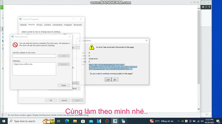 Khắc phục lỗi script error win 10 education năm 2024