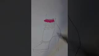 Drawing a fashion shoes / Artist / Tutorial / Life Hack