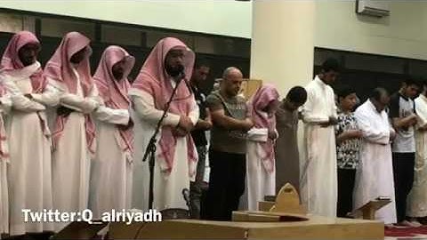 القارئ زايد العطية من سورة آل عمران - عشائية يوم السبت 1439/2/22