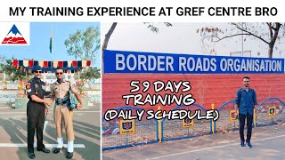 Training At Bro Gref Centre Pune  59 Days Training Schedule   Border Roads Organisation Traning