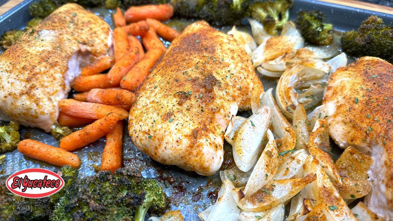 Sheet Pan Chicken & Veggies Healthy Sheet Pan Dinners Ft. El Yucateco