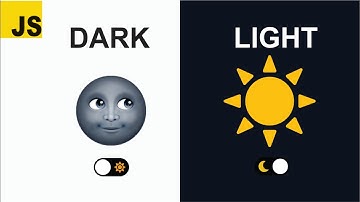 Light To Dark Mode Theme Toggle With JavaScript || JavaScript Project for Beginners