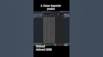 Civilcad para Autocad #1 Como importar puntos #civilcad #autocad #civilengineering