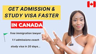 GOOD NEWS!! - GET ADMISSION & STUDY VISA TO CANADA FASTER IN 2024!! | Free Immigration Lawyer