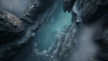 D&D | Frozen Cavern Part 1 Grid | Animated Battle Maps