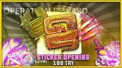 BROKEN FANG STICKER CASE OPENING - 100 STARS - CSGO CASE OPENING