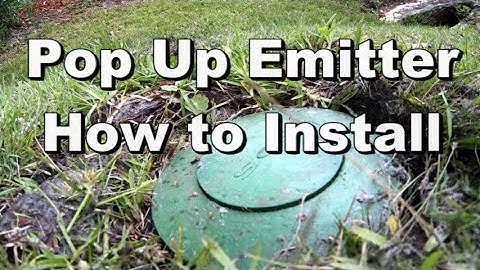 How to Install POP UP EMITTER - 3 Ways -  2 kinds of pipe - Best Outflow for Yard Drainage