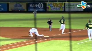 130904 CPBL 獅VS猿 9上 郭修延關鍵守備Nice Play