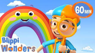 Blippi asks Bowie the Rainbow how he gets his colors! | Blippi Wonders Educational Videos for Kids