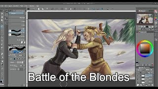Battle of the Blondes | Jael vs. Sarina | Illustrating a Book