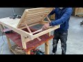 Smart woodworking project idea // Build An Adjustable Smart Wooden Bed On The Beach, Sun Lounger