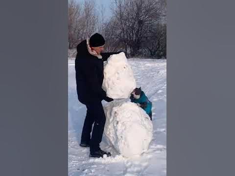 лепим снеговика - YouTube