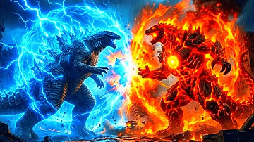 EPIC FIGHT MOMENT: GODZILLA vs SOLARIS (The Magma Tyrant) | 3D Battle CGI