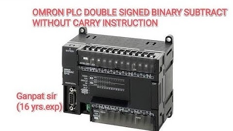 OMRON PLC DOUBLE SIGNED SUBTRACT WITHOUT CARRY INSTRUCTION,ALL MATHS INSTRUCTION IN OMRON PLC
