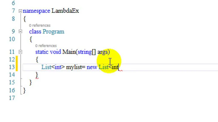 Lambda Expression in C#