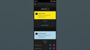 Deleting & Editing Punches