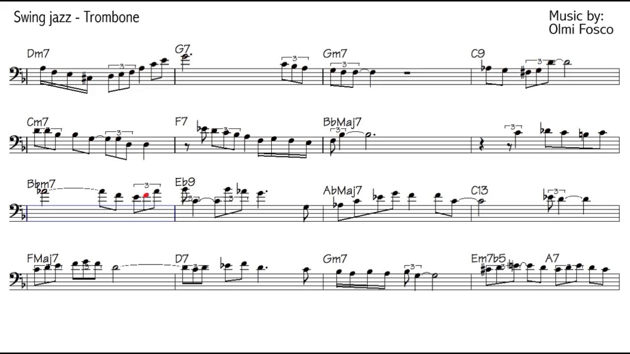 Trombone jazz Improvisation lesson - Beginner Level