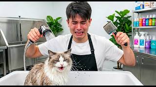 Conquering an Aggressive Cat: My Ultimate Grooming Challenge!