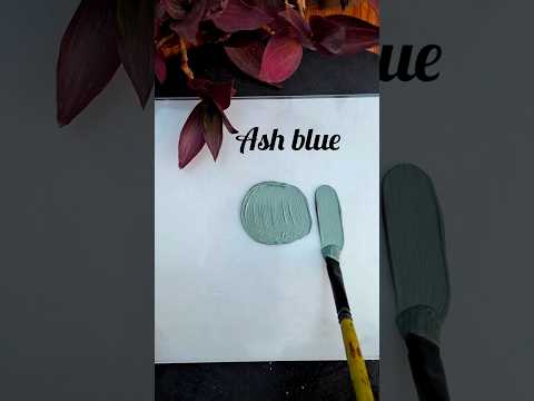 How To Get Ash Blue Colour By Acrylics | Acrylic Colour Mixing For Ash Blue Ash Blue Colour