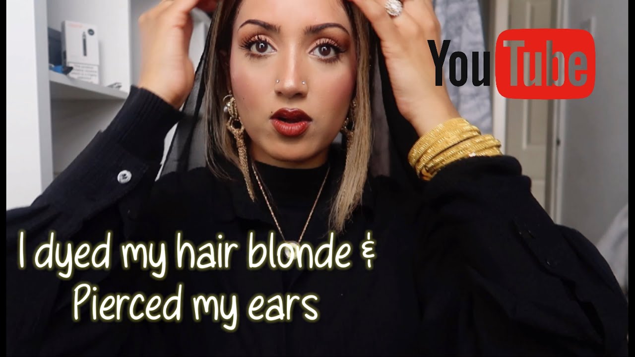 I dyed my hair blonde & Pierced my ears | Bengalistagram