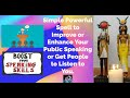Simple Powerful Spell to Improve or Enhance Your Public Speaking or Get People to Listen to You.