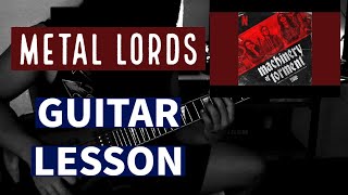How to play Machinery of Torment / guitar lesson / Metal Lords