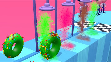 Donut Runner 3D 🍩😋 All Levels Gameplay Android ios