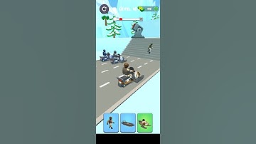 Shape Transform: Army Vehicle Level 016 Funny Race Gameplay #shapetransform #armyvehicle  #shorts