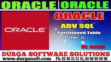 Oracle Tutorial || Oracle|Adv Sql | Partitioned Table Part - 2 by basha