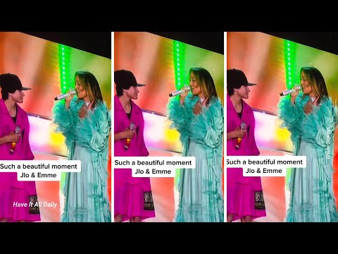 Download Jennifer Lopez performs duet with daughter Emme, calling Emme out as her favourite duet partner.