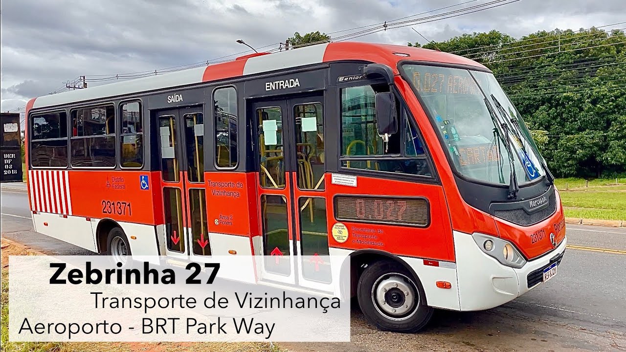 Conheça o Zebrinha que liga o Aeroporto de Brasília ao BRT Park Way 